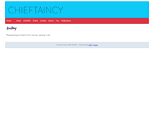 Tablet Screenshot of chieftaincy.org